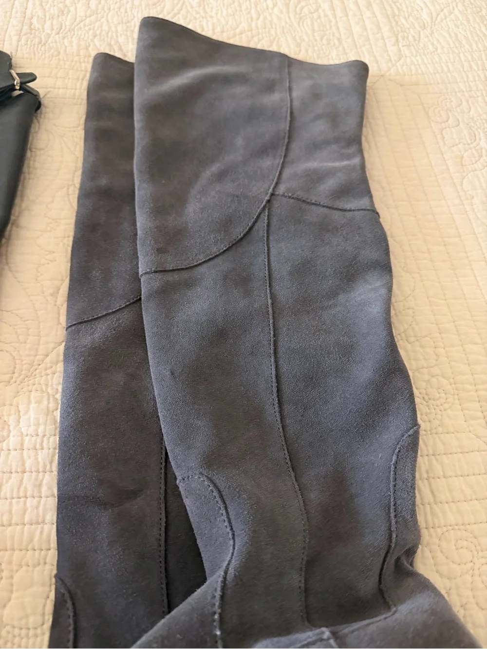 Classic Over-the-Knee Boots — Brown, Black & Gray Trio